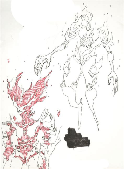 Flame Atronach \ Spriggan by Brickerer on DeviantArt