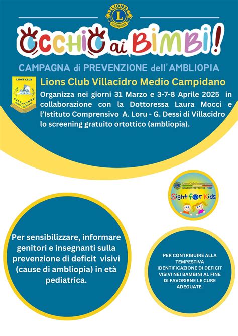 Prima giornata dello... - Studio di Ortottica - Villacidro | Facebook