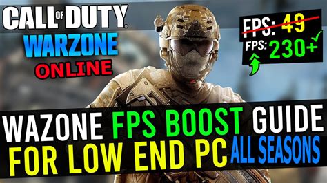 COD WARZONE: How To Boost FPS And Fix FPS Drops In A Low-End PC | ALL ...