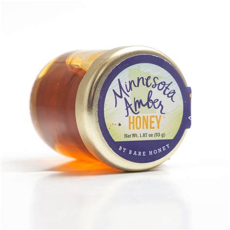 Minnesota Amber Honey, Mini 1.87 oz Jar – Bare Honey