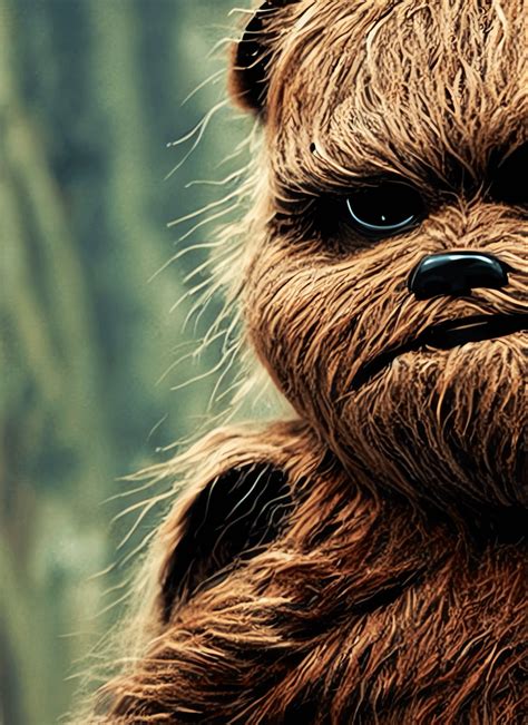 I got this fierce Ewok by asking for "a mix of an Ewok and Antonio ...