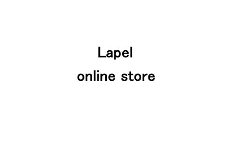 lapel  store