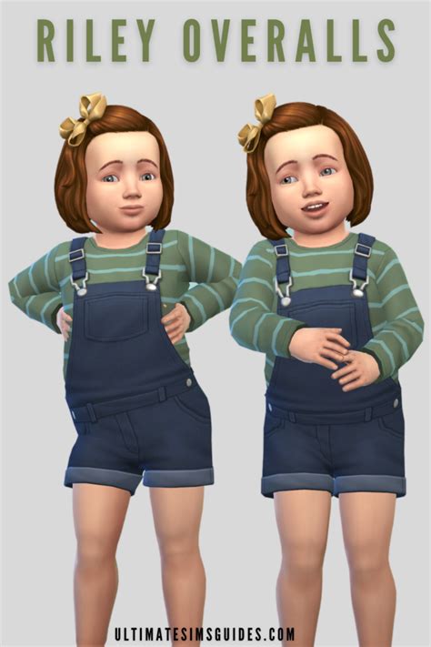 Adorable Sims 4 CC Overalls For Your Mods Folder