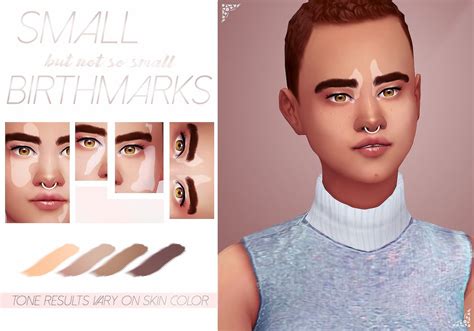 Set of four birthmarks by catplnt | Sims 4 mm, Sims, Sims 4 mm cc