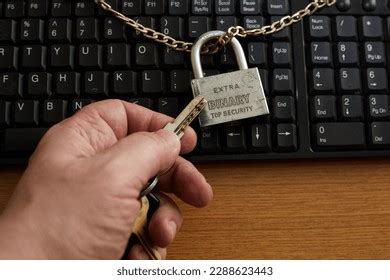 Hand Key Symbolic Lock Captioned Extra Stock Photo 2288623443 ...