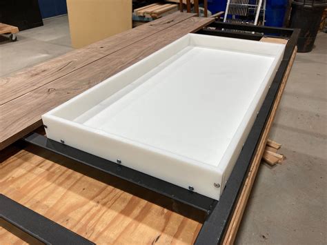 Reusable Professional Grade HDPE Epoxy Resin Coffee Table Mold 46.5"x22