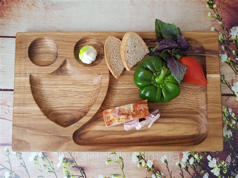 Деревянная доска для подачи Керамклуб закусок и мясных блюд 41 см ...