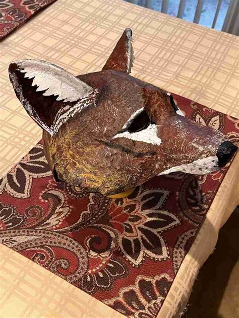Side Striped Jackal. • Ultimate Paper Mache