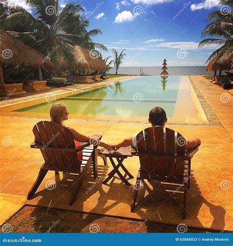 Lovers husband and wife editorial stock photo. Image of pool - 63848023