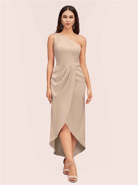 210+ Satin Taupe Bridesmaid Dresses (Run True To Size) - Cetims