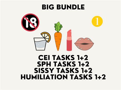 Daily Cei/sph/sissy/humiliation Tasks 4 X Week 12 - Etsy