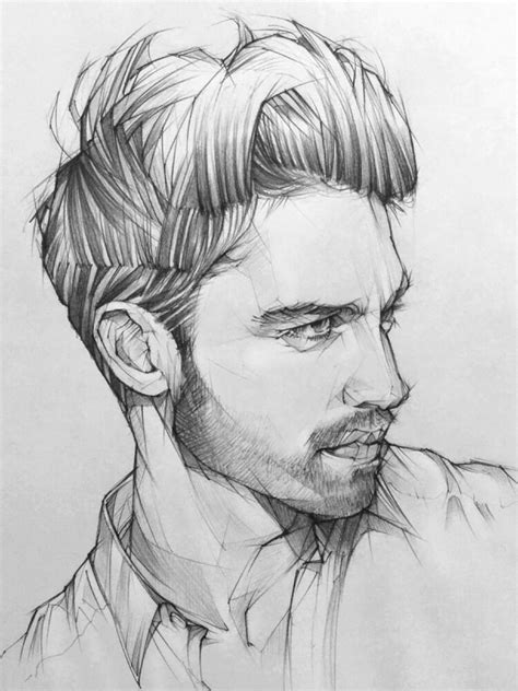 Realistic Man Face Drawing