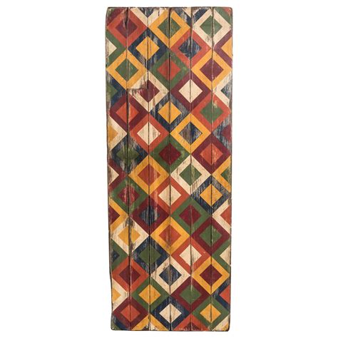 Anonymous Abstract X Geometric Painted Board For Sale at 1stDibs