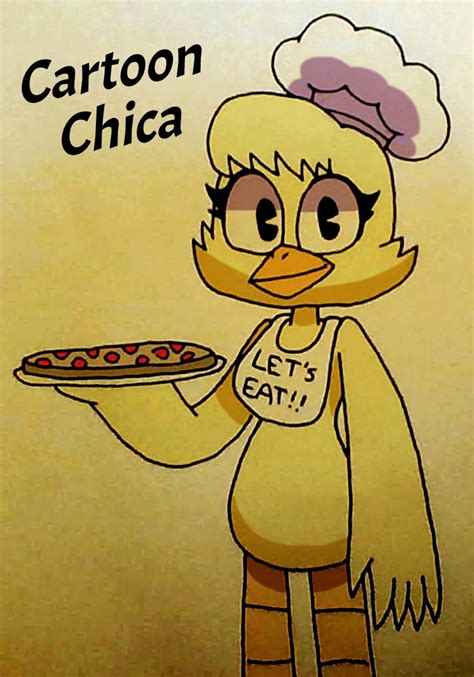 Cartoon Chica (from Hotdiggedydemon's Fazbear & Friends) 💕🐤🍕 : r ...