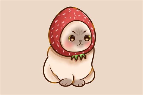 Kawaii Cat Graphic by Salfiart · Creative Fabrica