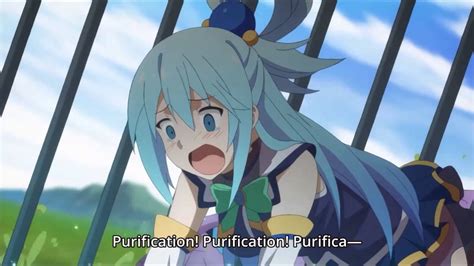 Konosuba ~ Aqua's life threatening lake purification - YouTube