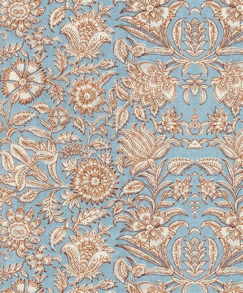 indian flower blue wallpaper creative lab amsterdam