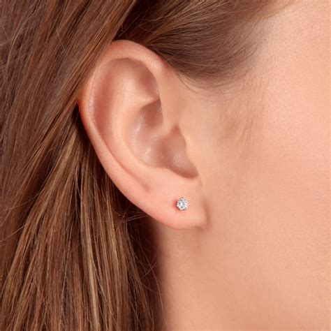 Stud Gold Diamond Earrings at Carly Decosta blog