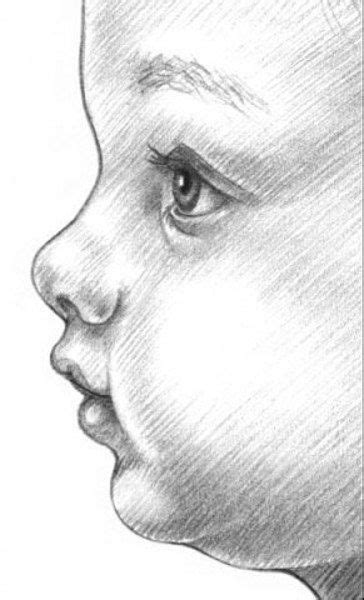 Как правильно нарисовать лицо ребёнка в профиль | Baby face drawing ...