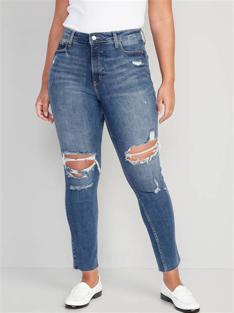 High Waist Ripped Jeans