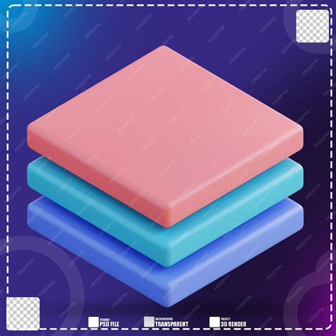 illustration layer design premium psd