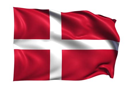 denmark waving flag realistic transparent background  png
