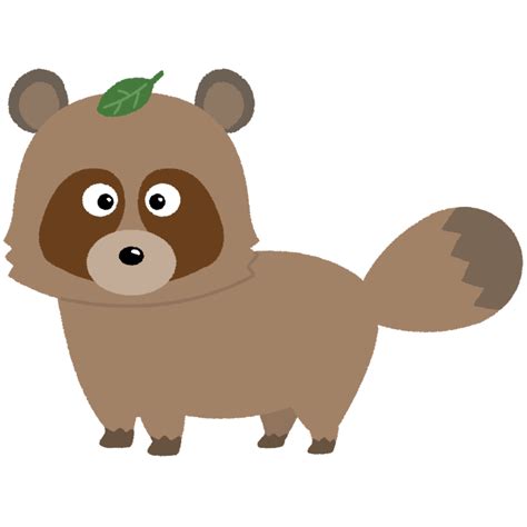 タヌキのフリーイラスト素材 - 無料のイラスト素材 タダ絵
