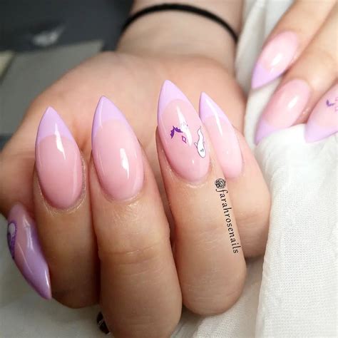 Lavender French Tip Nails: 30+ Fabulous Manicure Ideas for this Season ...