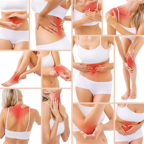 Dores Musculares Em Todo O Corpo - Dor De Músculo Em Partes Diferentes Do Corpo Foto de Stock - Imagem de ...