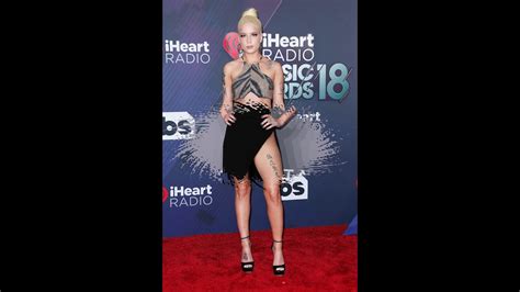 Halsey Goes Braless In White Tank & Gets Soaking Wet To Reveal