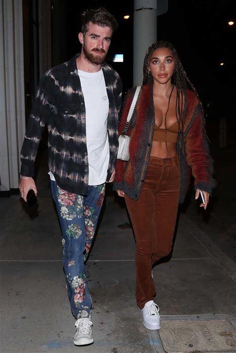 Chantel Jeffries in a White Sneakers Leaves a Catch Restaurant Out with