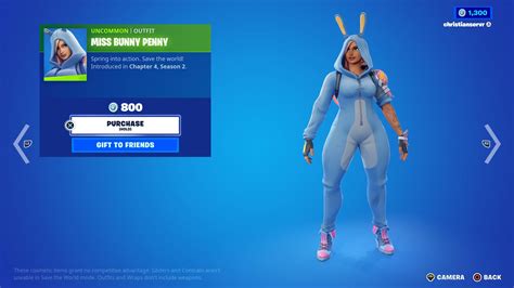 How to get the Miss Bunny Penny Fortnite skin