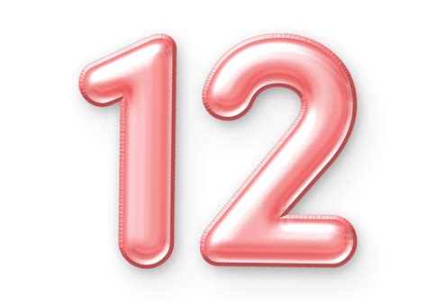 number balloon pink  png