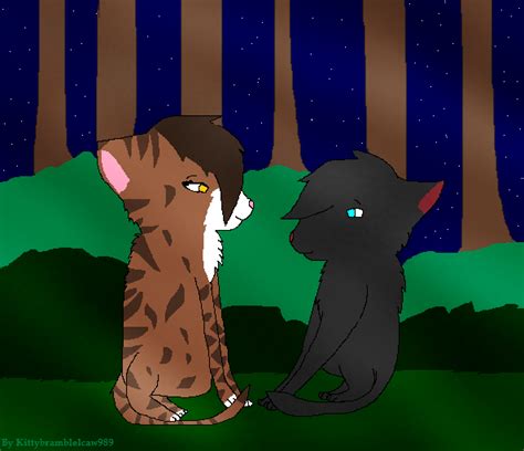 Leafpool and Crowfeather by Kittybrambleclaw989 on DeviantArt