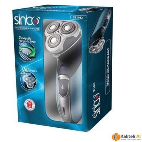 Sinbo SS-4032 3 Başlı Şarjlı Traş Makinesi