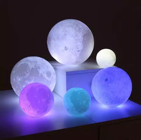 Rechargeable 3D Moon Lamp Remote Control | Cute room decor, Led night ...