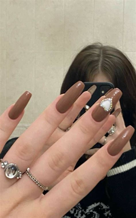 NAILS' | Коричневые ногти, Дизайнерские ногти, Бежевые ногти