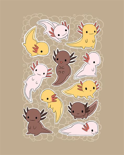 Распечатать детали аксолотля - фото и картинки abrakadabra.fun