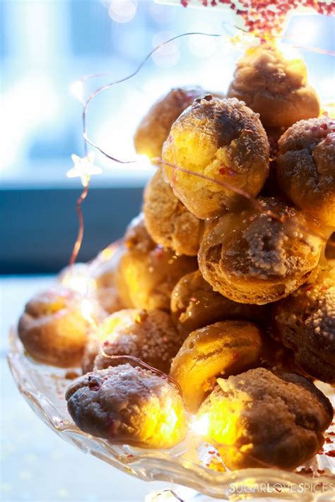 Profiterole Christmas Tree - SugarLoveSpices
