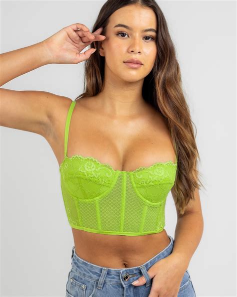 Shop Secret Wishes Dreamy Corset In Apple Green - Fast Shipping & Easy