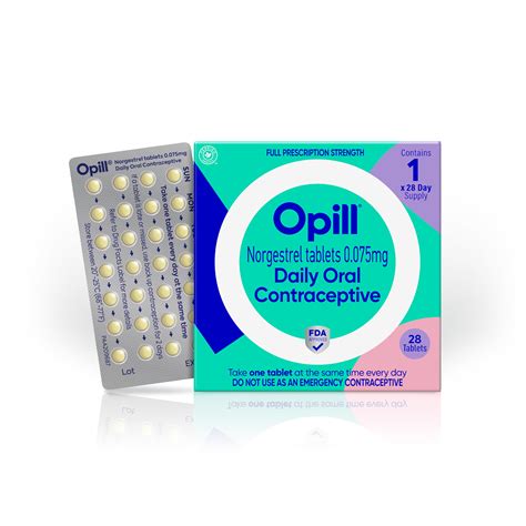 Amazon.com: Opill, Daily Oral Birth Control Pills, Over-The-Counter