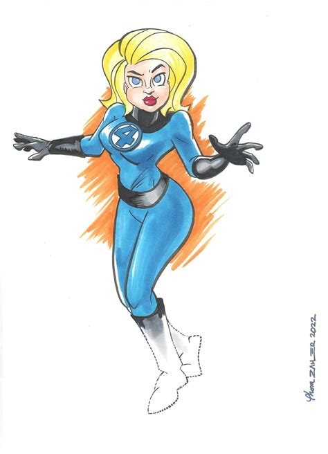 Invisible Woman, in Jeremiah Avery's Sketches/Commissions Comic Art