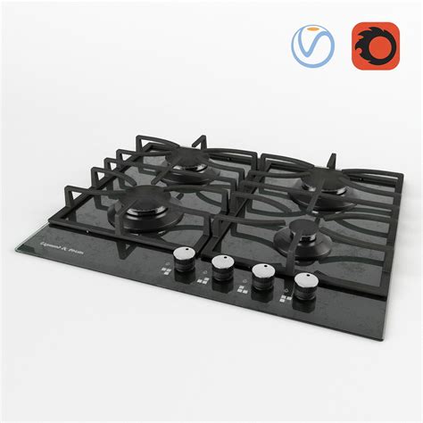 Zigmund and Shtain Gas Hob 3D model | CGTrader