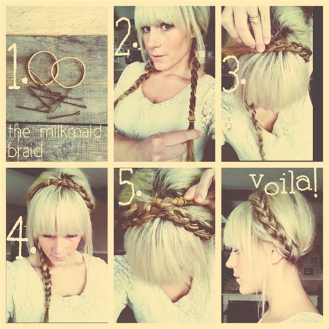 The Vintage Fern: Milkmaid Braid Tutorial