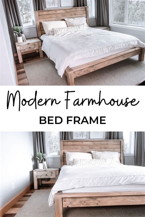 Modern farmhouse bed frame – Artofit