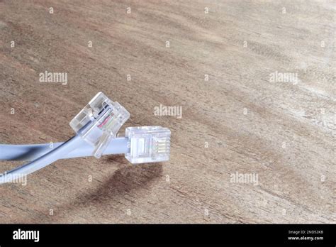 internet modem  ethernet cable connection stock photo alamy