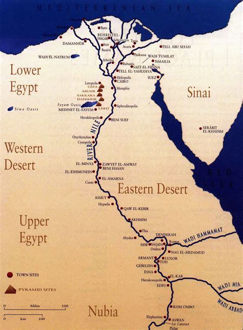 ancient nile river map
