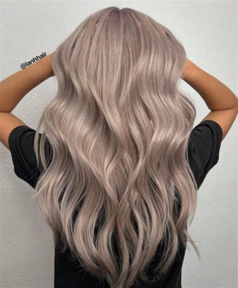 milk tea ash color hair