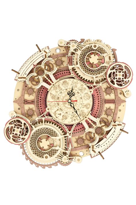 Купить Настенные часы-конструктор Robotime Зодиак Zodiac Wall Clock в ...