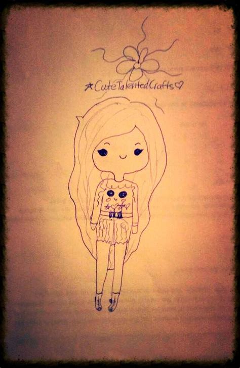 Cute kawaii Girl Drawing | Art, Crafts, And DIYs Amino